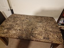 Large Marble Stone Table With