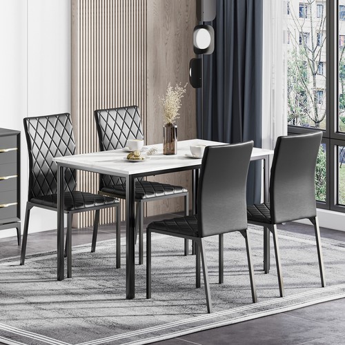 Dining table and chairs set - and,