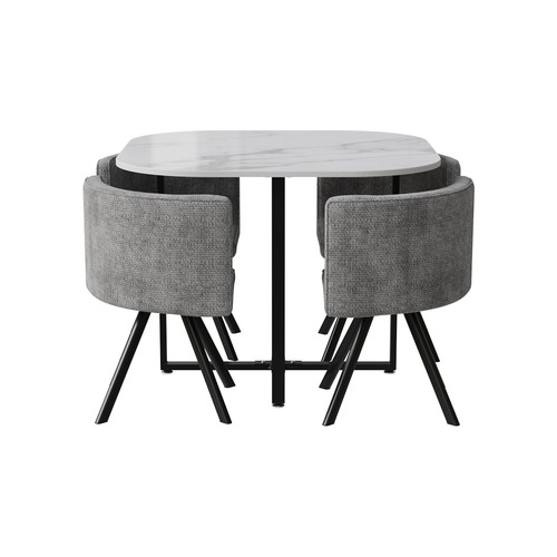 100cm square marble dining - square,