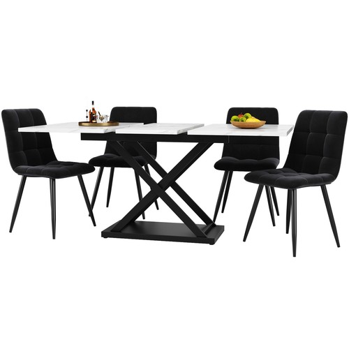 Dining table and chairs set - dining,
