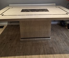 Solid Marble Table and 6