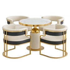 Gold Marble Dining Table and