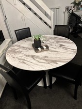 Marble Round Dining Table and