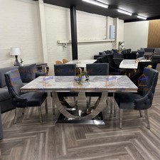 1.8m Arial Light Grey Marble