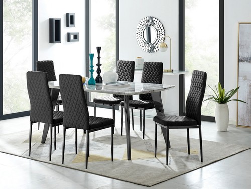 Andria black leg marble - marble, effect