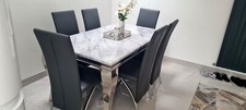 Dining table and chairs 6 used