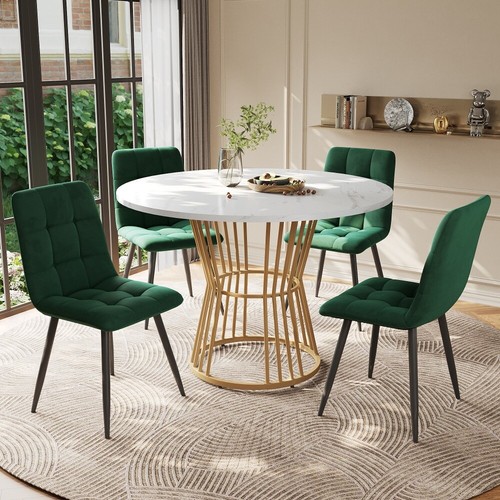 Dining table and chairs set - table,