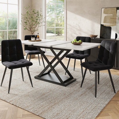 Dining set marble effects - marble,