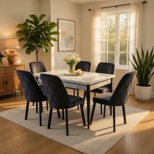 New White Marble Effect Wooden